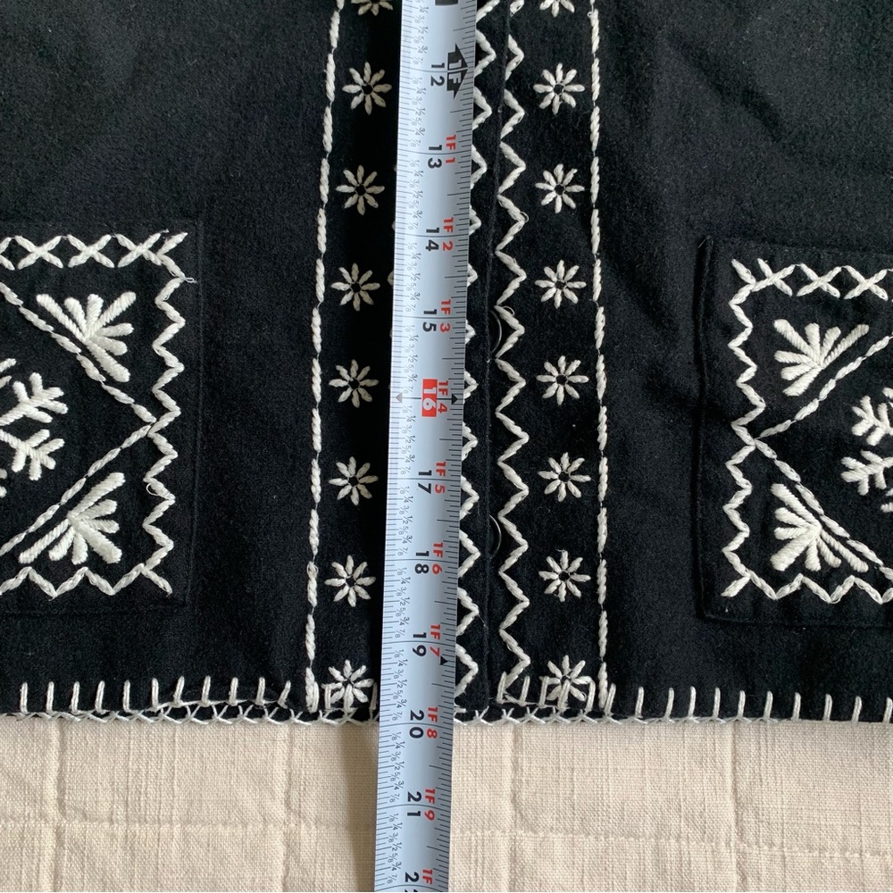 Talbots Vintage Women’s Snowflake Wool Vest Black Size Large‎ - Picture 7 of 7